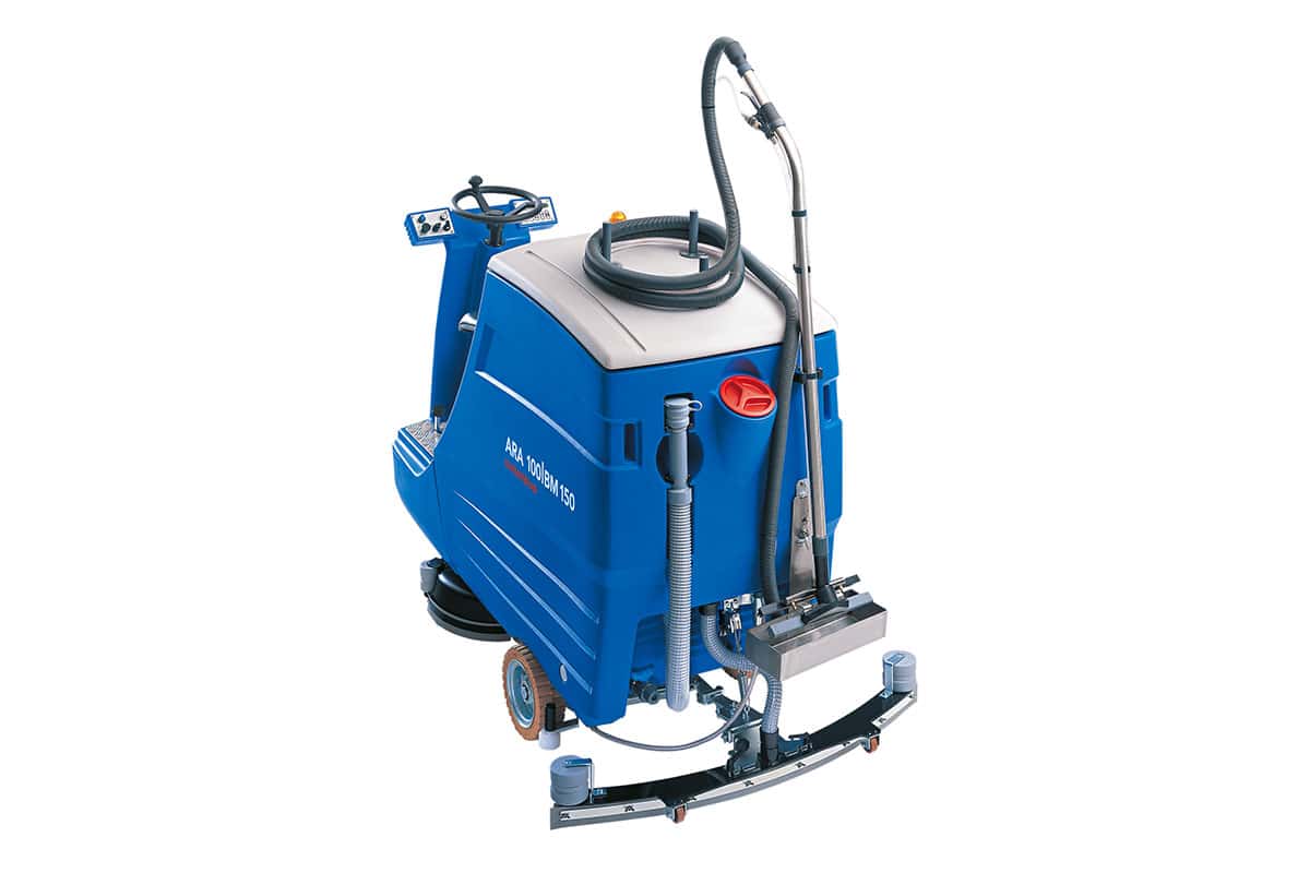 Scrubber dryer floor scrubber cleaning machine ARA100BM150 back