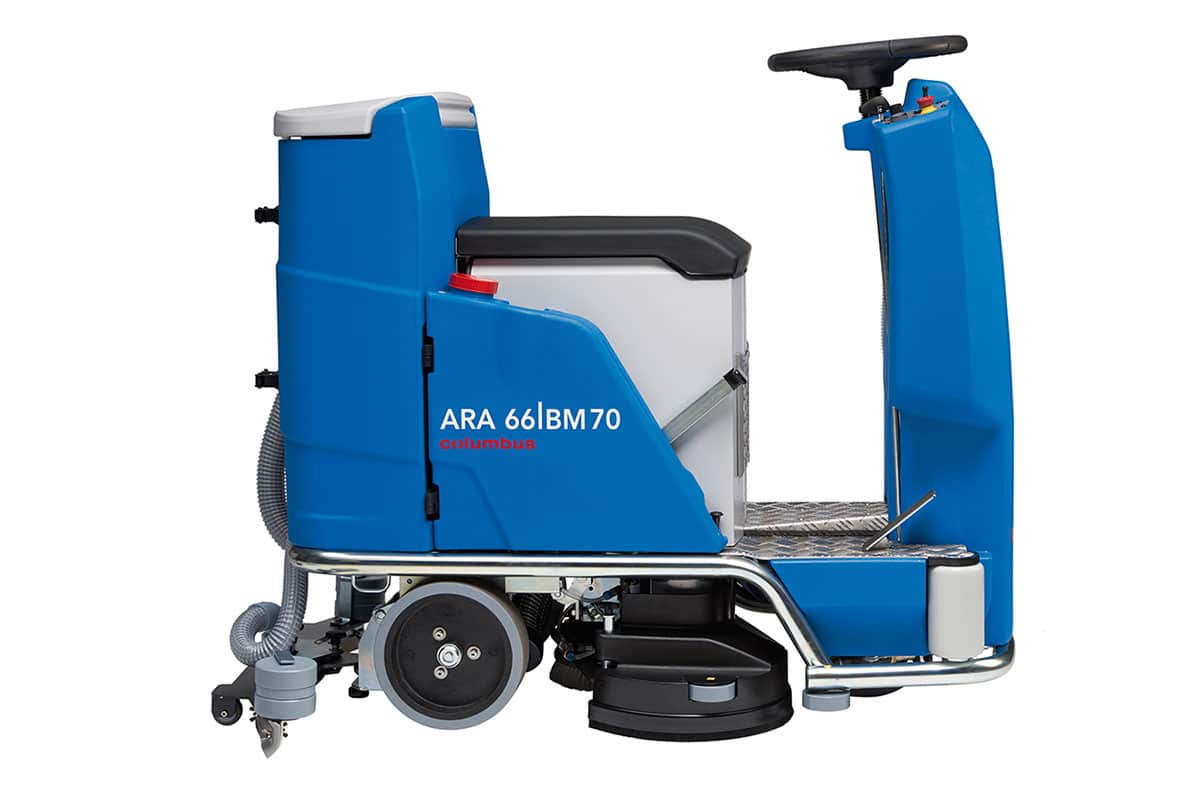 Scrubber dryer floor scrubber cleaning machine ARA66BM70 left
