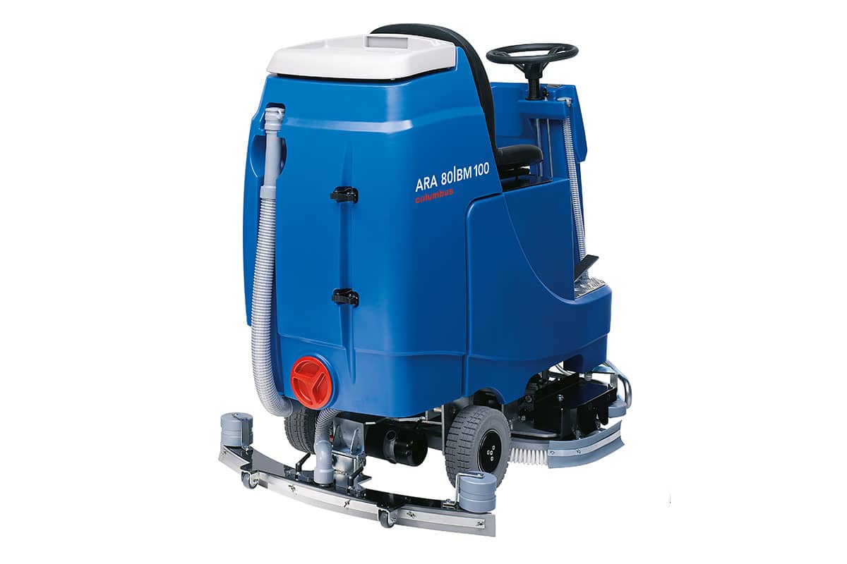 Scrubber dryer floor scrubber cleaning machine ARA80BM100 back