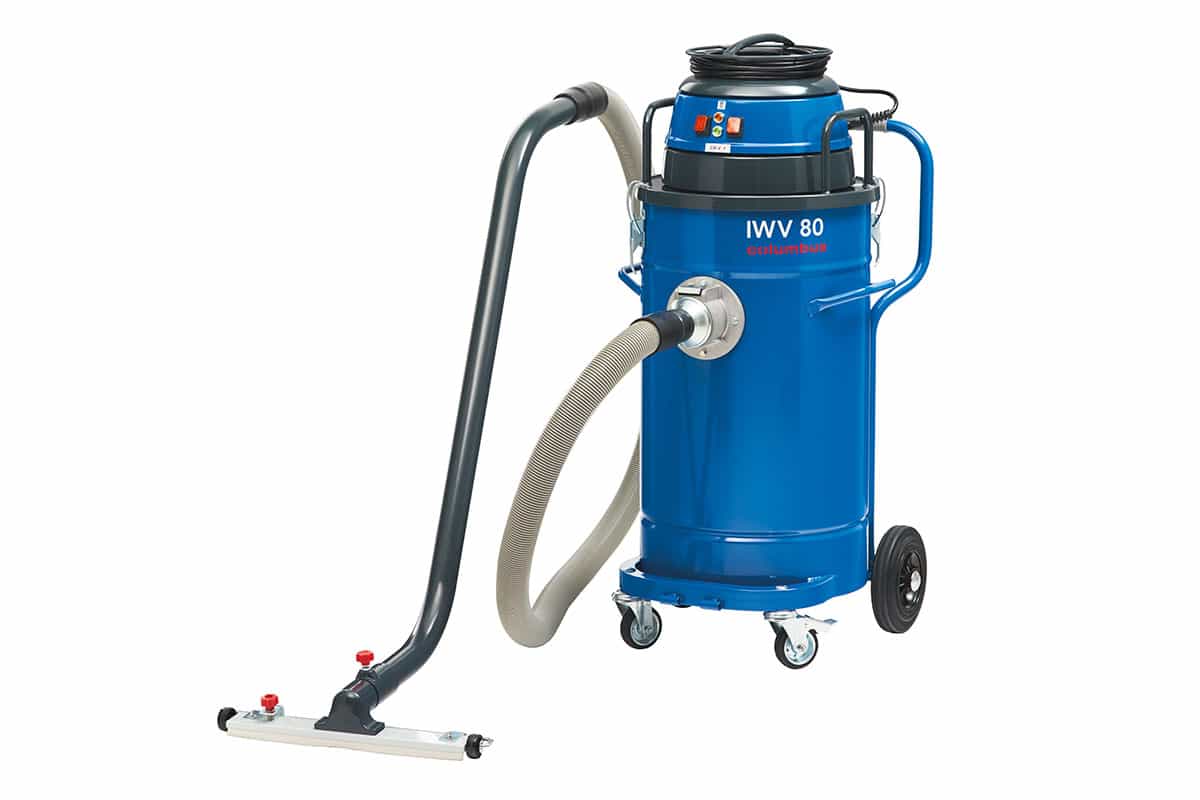 Industrial vacuum cleaner IWV80 side front with floor jet