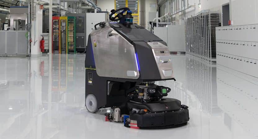 ecobot Scrubber 75 link autonome reinigung halle