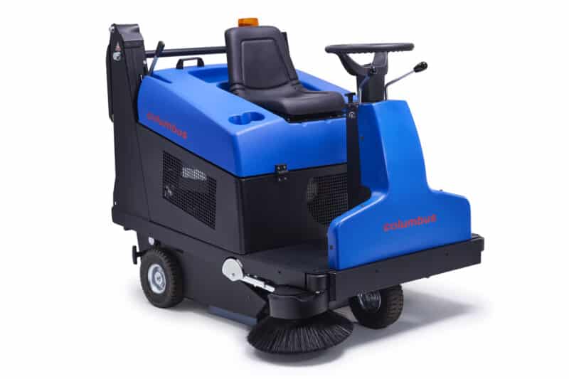 AKS 70|BM 95 H columbus ride-on sweeper hydraulic high dump