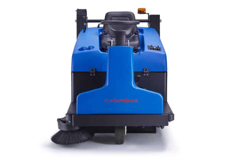 AKS 70|BM 95 H columbus ride-on sweeper hydraulic high dump